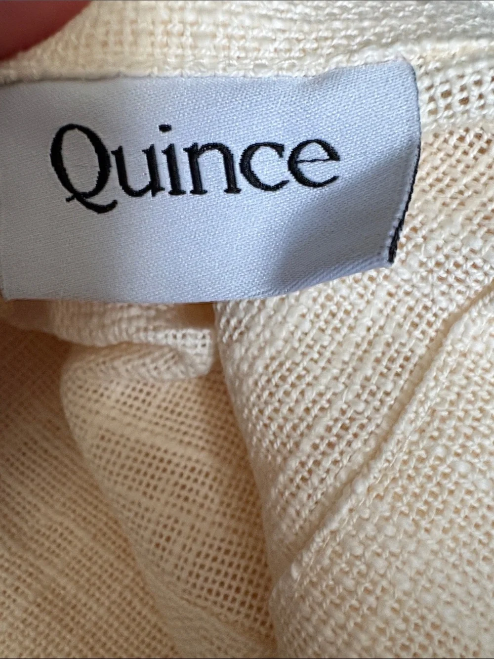 QUINCE Cotton Sheer Curtain Set 2 Panels Ivory